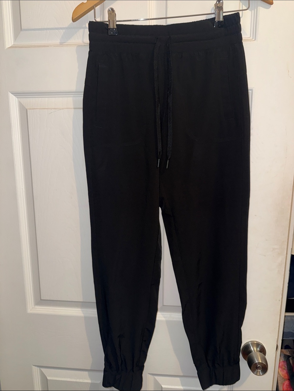 Black women light weighJogger Pants - Drawstring